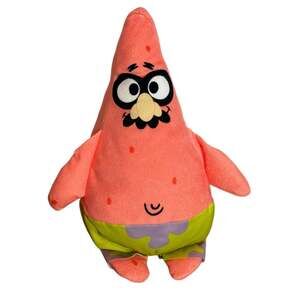Nickelodeon SpongeBob Patrick Star Clean Plush 2025 Mustache Glasses Funny Face
